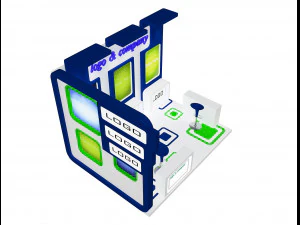 booth exhibition stand a 28 3D Model