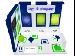 booth exhibition stand a 28 3D Model