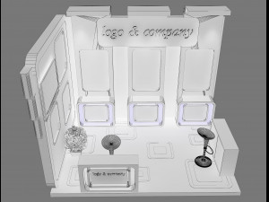 booth exhibition stand a 28 3D Model