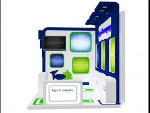 booth exhibition stand a 28 3D Model