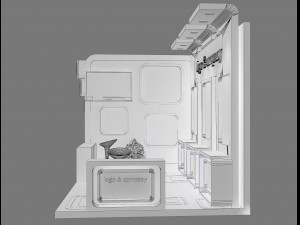 booth exhibition stand a 28 3D Model