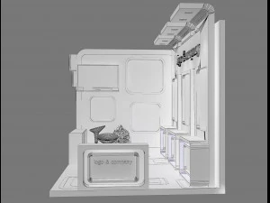 booth exhibition stand a 28 3D Model