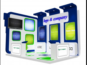 booth exhibition stand a 28 3D Model