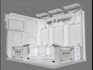 booth exhibition stand a 28 3D Model