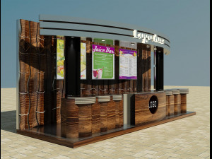 booth exhibition stand a4 Modelo 3D