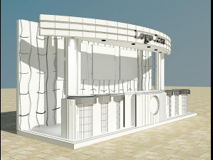 booth exhibition stand a4 3D Модель