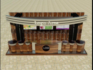 booth exhibition stand a4 3D Model