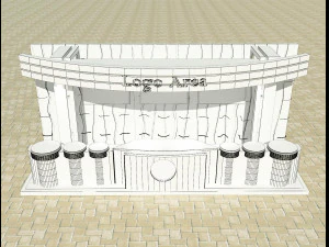 booth exhibition stand a4 3D Model