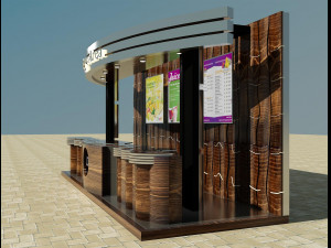 booth exhibition stand a4 3D Модель
