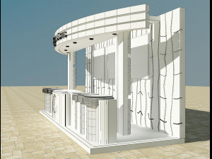 booth exhibition stand a4 3D Модель