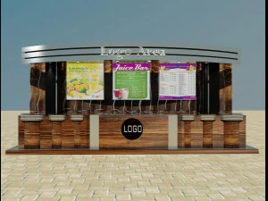 booth exhibition stand a4 3D Model