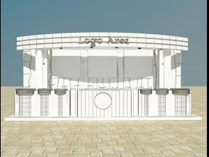 booth exhibition stand a4 3D Модель