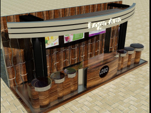 booth exhibition stand a4 3D Модель