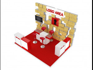 booth exhibition stand a 29 3D Model