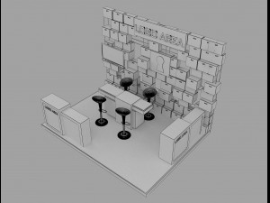booth exhibition stand a 29 3D Model