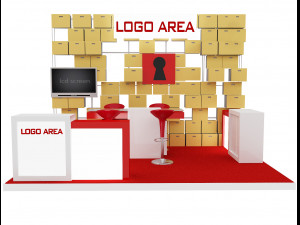 booth exhibition stand a 29 3D Model