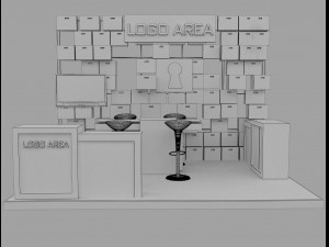 booth exhibition stand a 29 3D Model