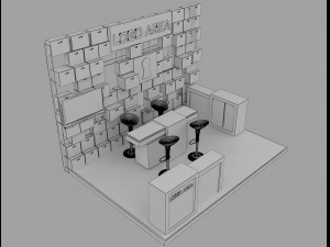booth exhibition stand a 29 3D Model