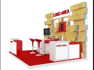 booth exhibition stand a 29 3D Model