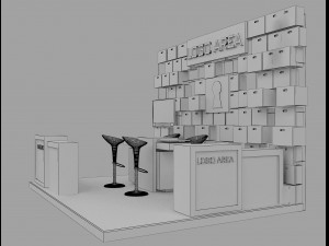 booth exhibition stand a 29 3D Model