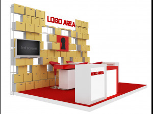 booth exhibition stand a 29 3D Model