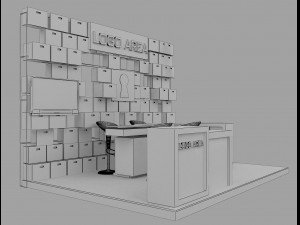 booth exhibition stand a 29 3D Model