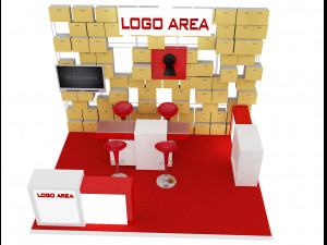 booth exhibition stand a 29 3D Model