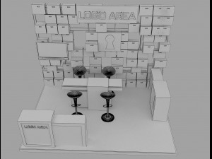 booth exhibition stand a 29 3D Model