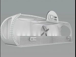 booth exhibition stand a 30 3D Model