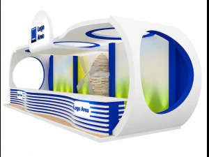 booth exhibition stand a 30 3D Model