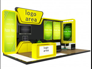 Booth Exhibition Stand a 6 3D Модель