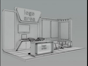 Booth Exhibition Stand a 6 3D Model