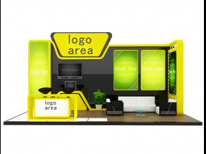 Booth Exhibition Stand a 6 3D Model