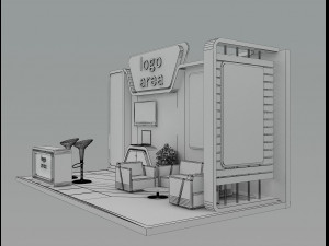 Booth Exhibition Stand a 6 3D Model