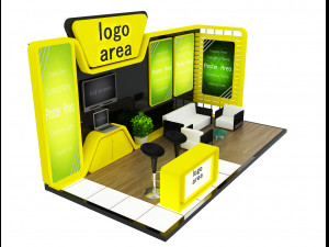 Booth Exhibition Stand a 6 3D Model
