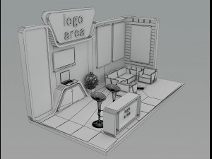 Booth Exhibition Stand a 6 3D Model