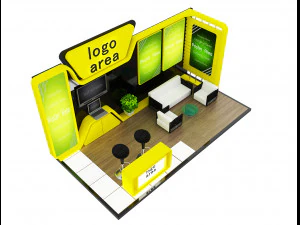 Booth Exhibition Stand a 6 3D Model