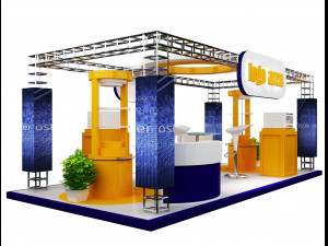 Booth Exhibition Stand a 21 3D 모델