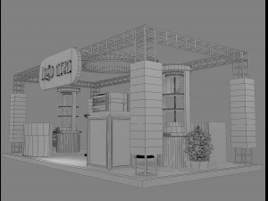 Booth Exhibition Stand a 21 3D Model