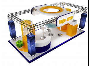 Booth Exhibition Stand a 21 3D Model