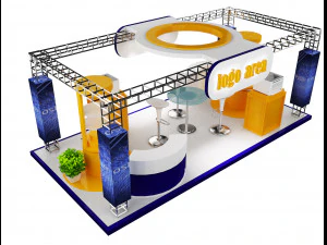 Booth Exhibition Stand a 21 3D Model