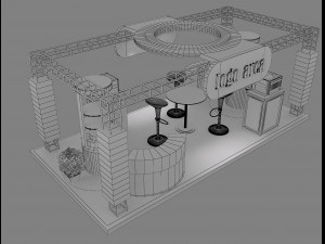 Booth Exhibition Stand a 21 3D Model