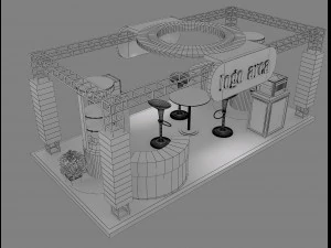 Booth Exhibition Stand a 21 3D Model