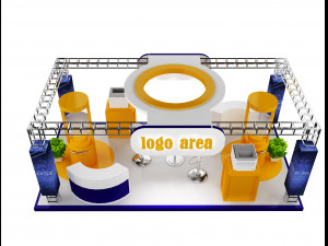 Booth Exhibition Stand a 21 3D Model