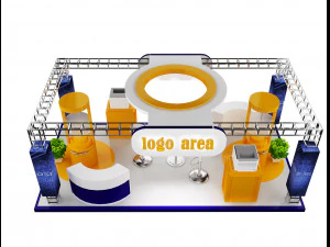 Booth Exhibition Stand a 21 3D Model