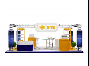 Booth Exhibition Stand a 21 3D Model
