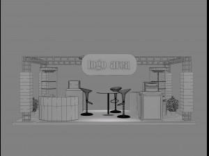 Booth Exhibition Stand a 21 3D Model