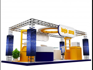 Booth Exhibition Stand a 21 3D Model