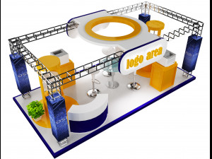 Booth Exhibition Stand a 21 3D Model