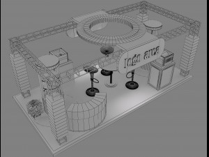 Booth Exhibition Stand a 21 3D Model